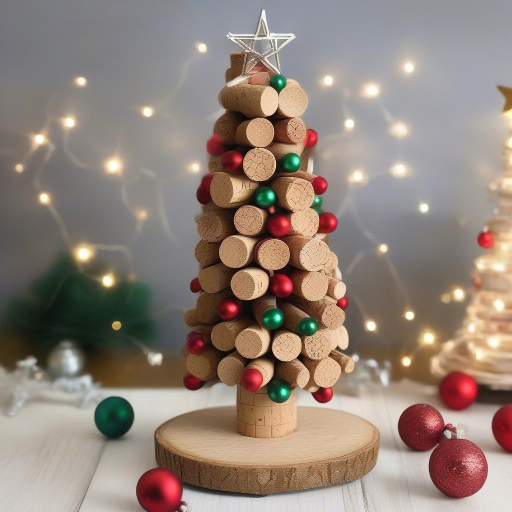 DIY Wine Cork Christmas Tree