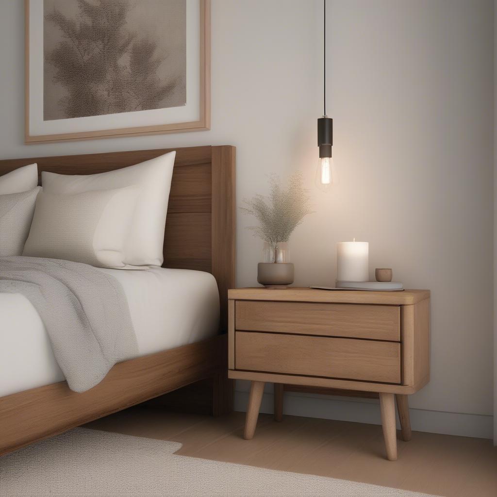 Wood Accessories in a Bedroom