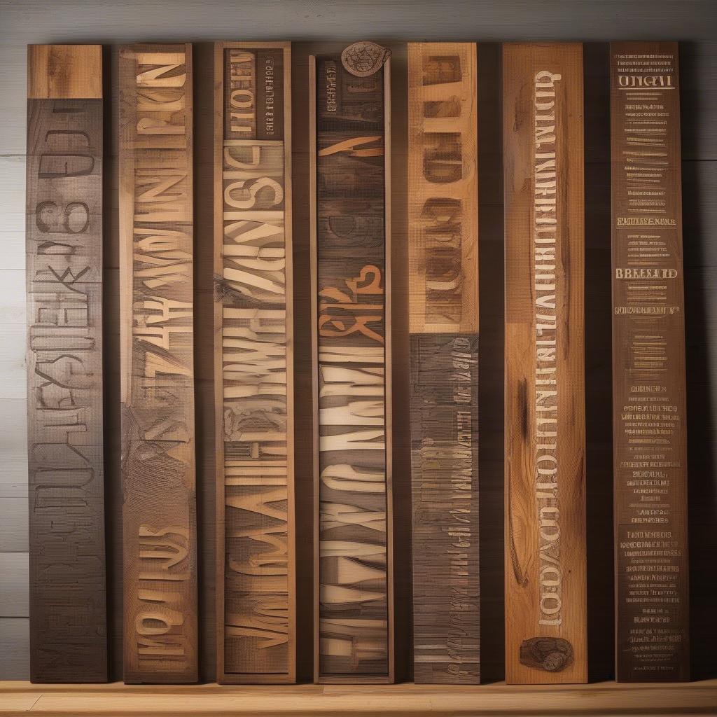 Different Types of Wood Bar Signs