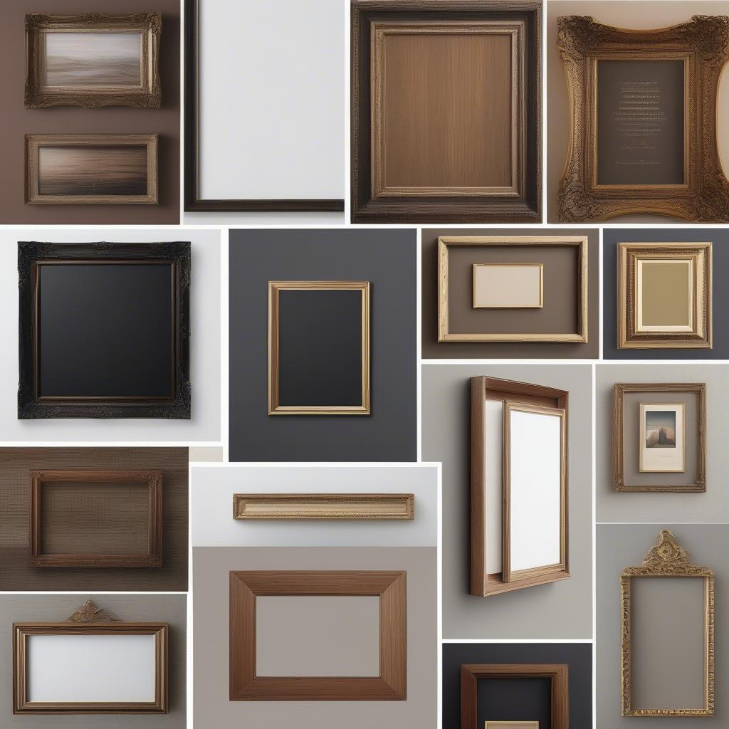 Different Styles of Wood Frames for Canvas Paintings