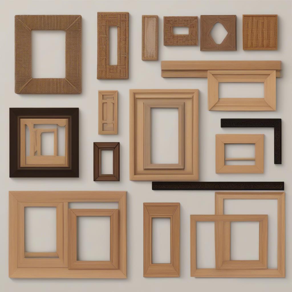 Wood Frames for Wicker Baskets