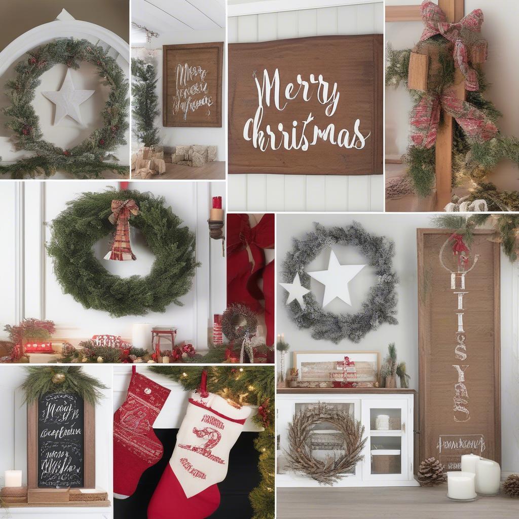 Wood Merry Christmas Sign Decor Ideas