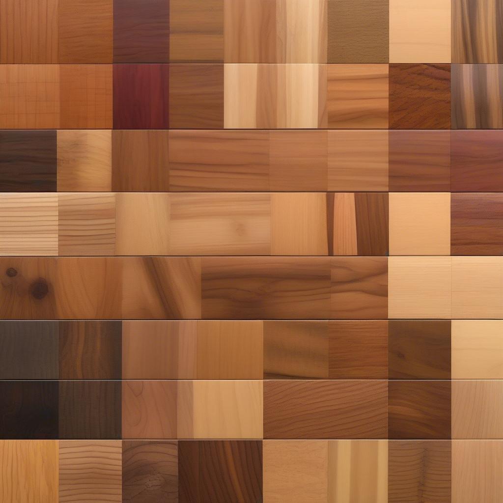 Variety of Wood in an Online Shop