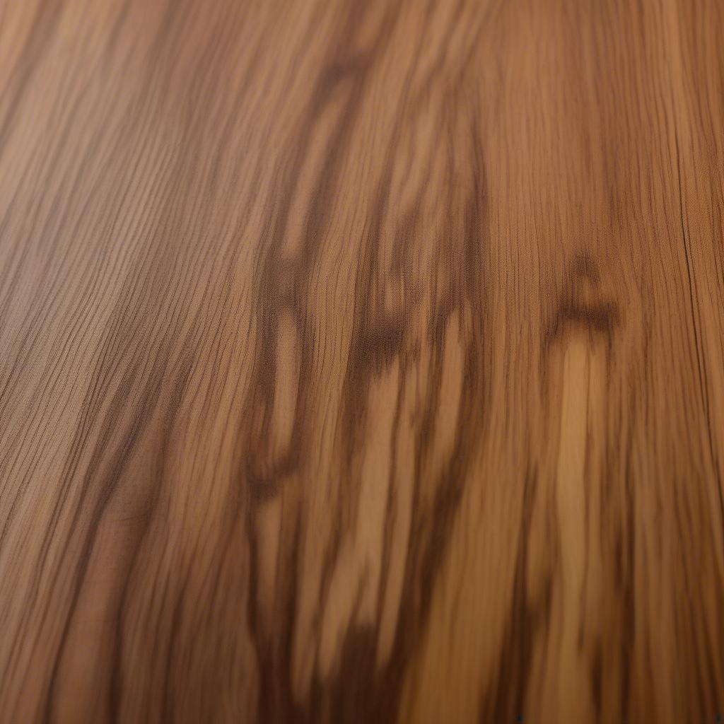 Close-up of a Wood Panel Photo Print Showing Wood Grain and Image Detail