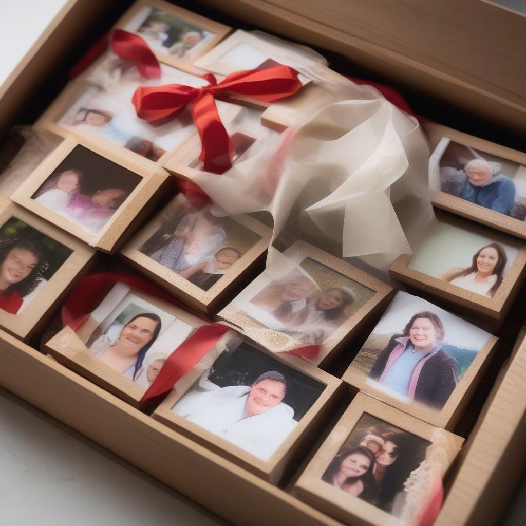 Wood Photo Ornaments Gift Box