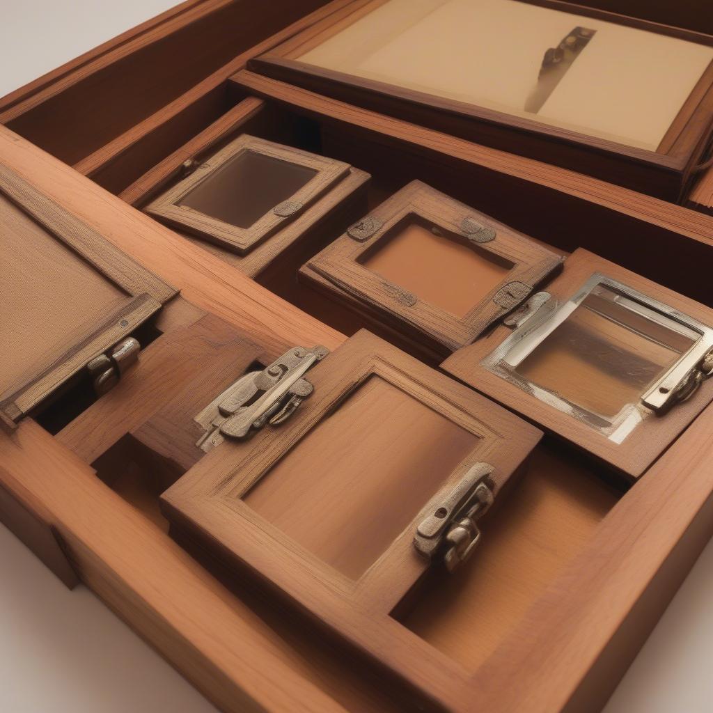 Functional Wood Picture Boxes