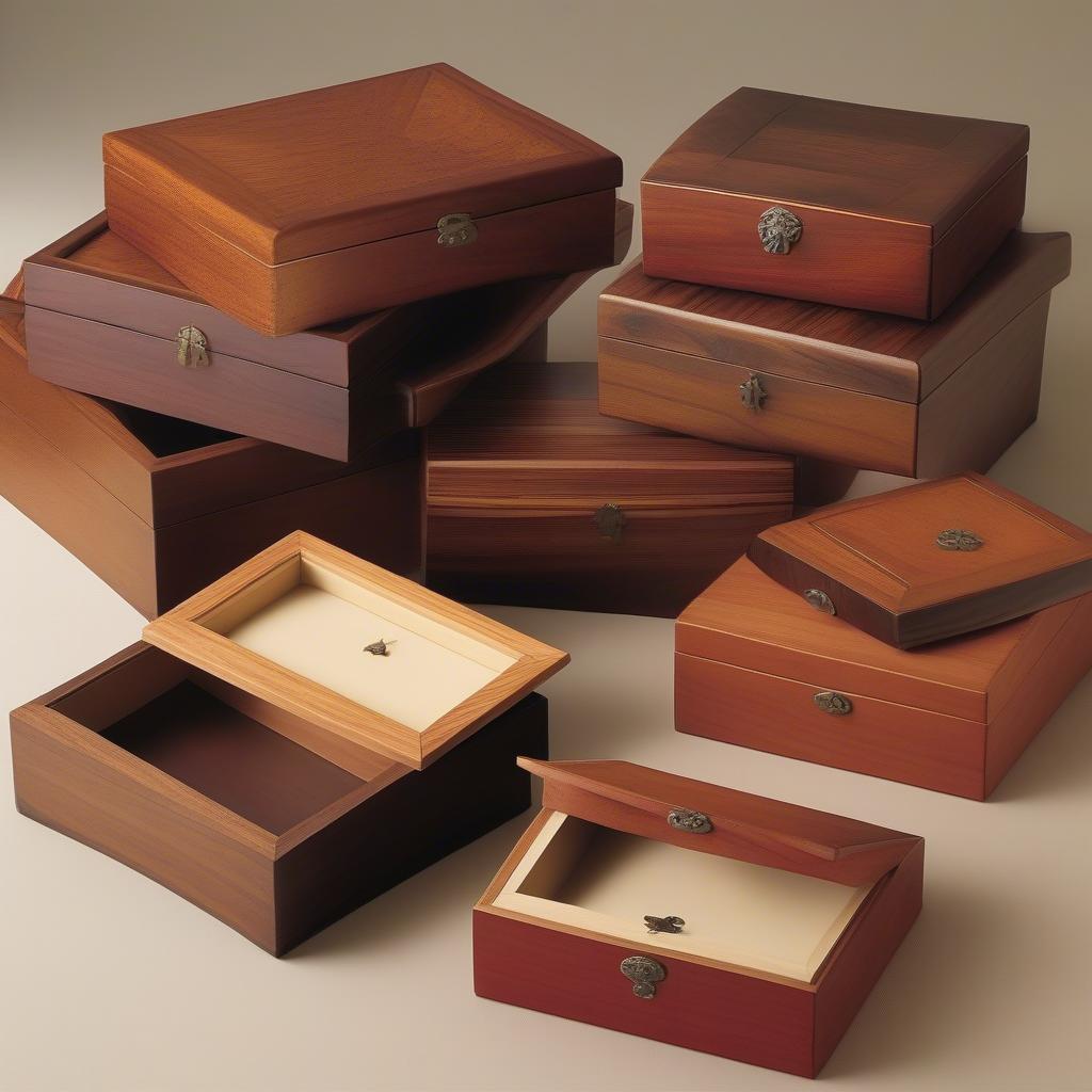 Various Wood Picture Boxes