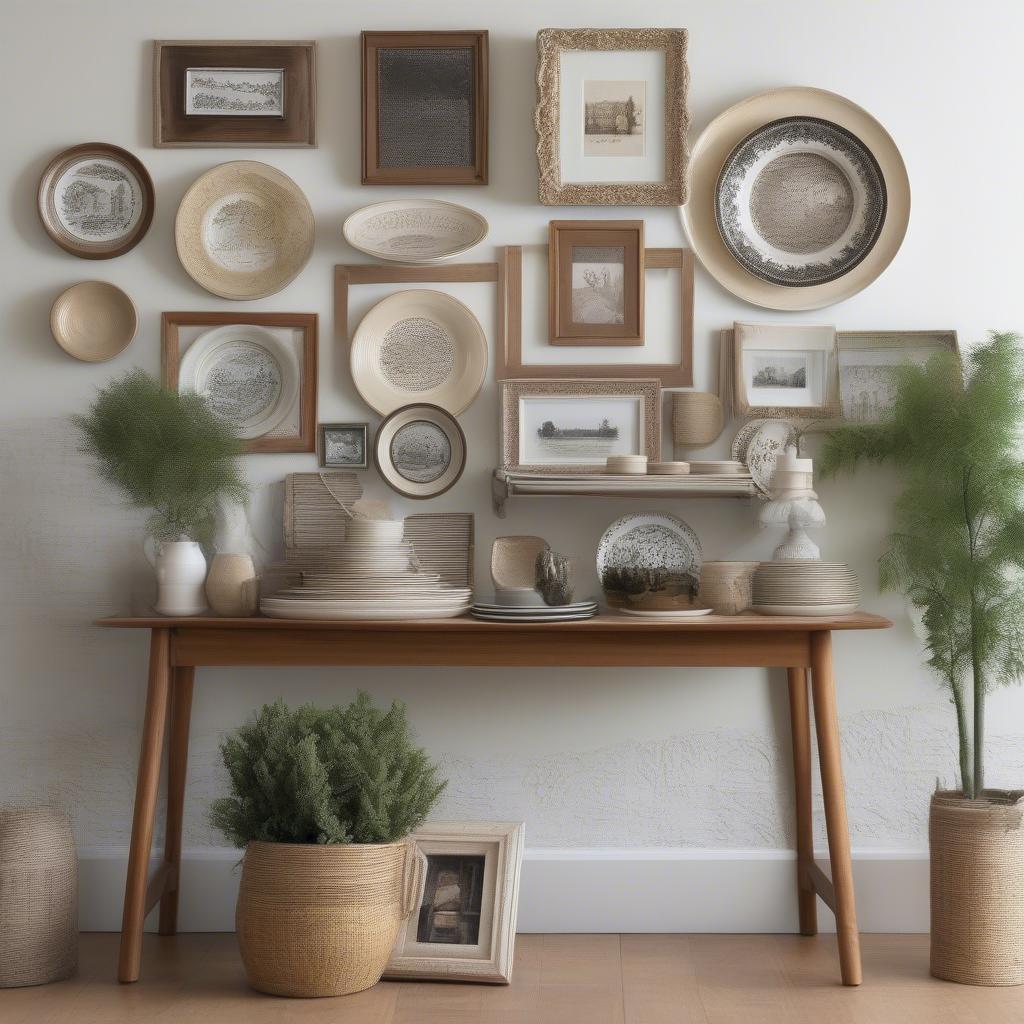 Creative Display Ideas for Wood Plate Frames: Gallery Wall, Shelf Display, and Easel-Back Presentation