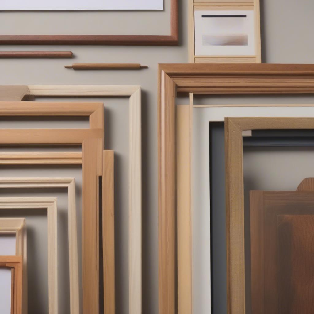 Variety of Wood Poster Frames