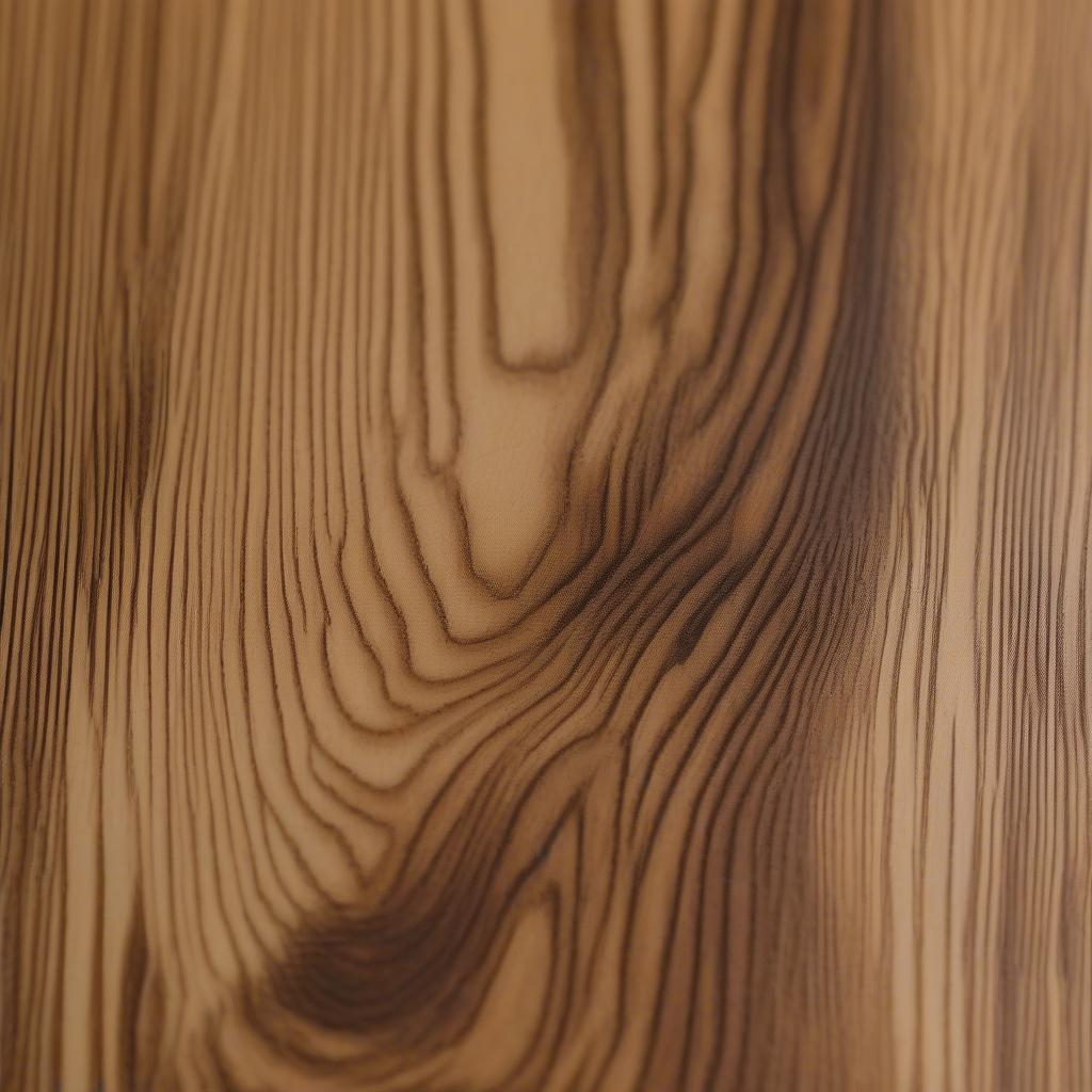 Close-up of a wood print showcasing the intricate details of the wood grain and how it interacts with the printed image