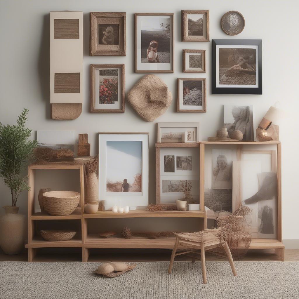 Displaying Wood Printed Photos in Different Home Settings