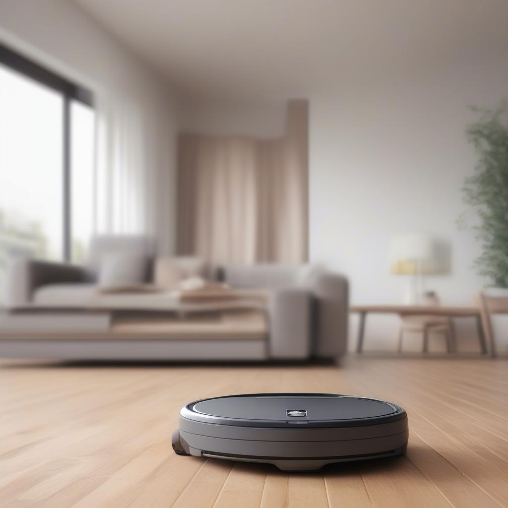 Wood Risers Lifting a Sofa for Robot Vacuum Clearance