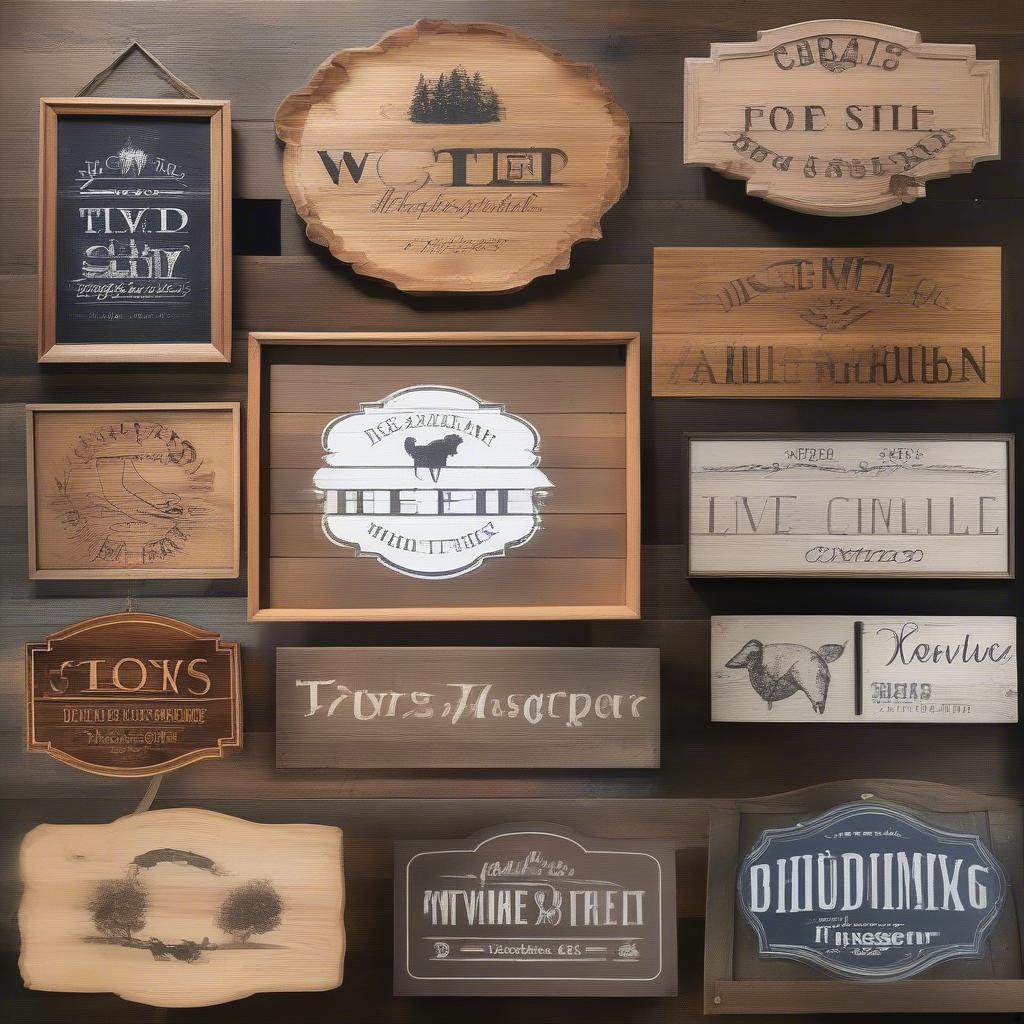 Different Design Styles for Wood Signs