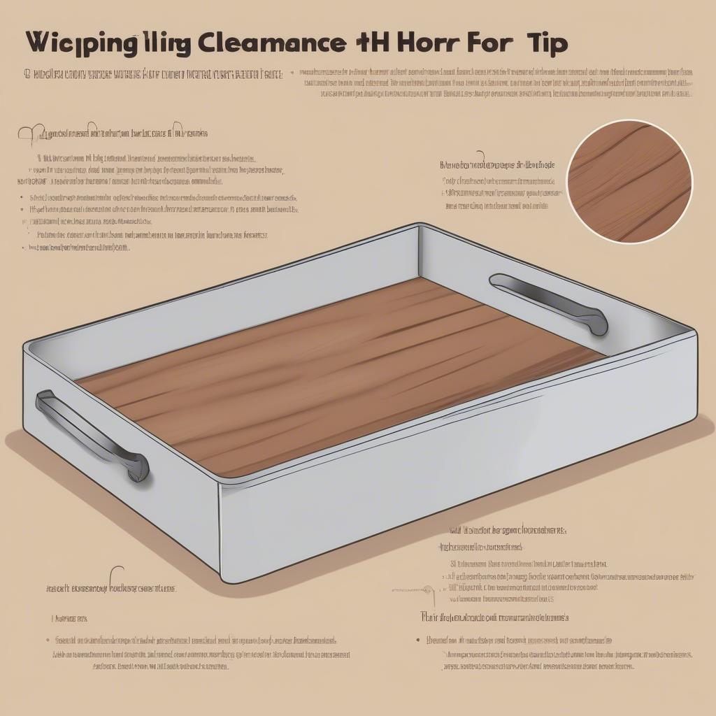 Wood Tray with Metal Handles Care Tips