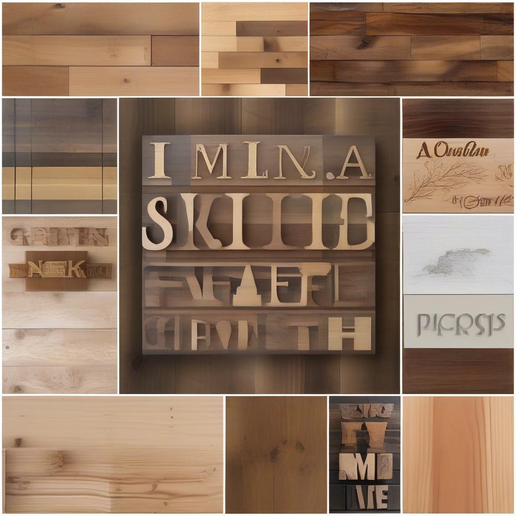 Different Wood Types and Sign Designs for Custom Wooden Name Signs