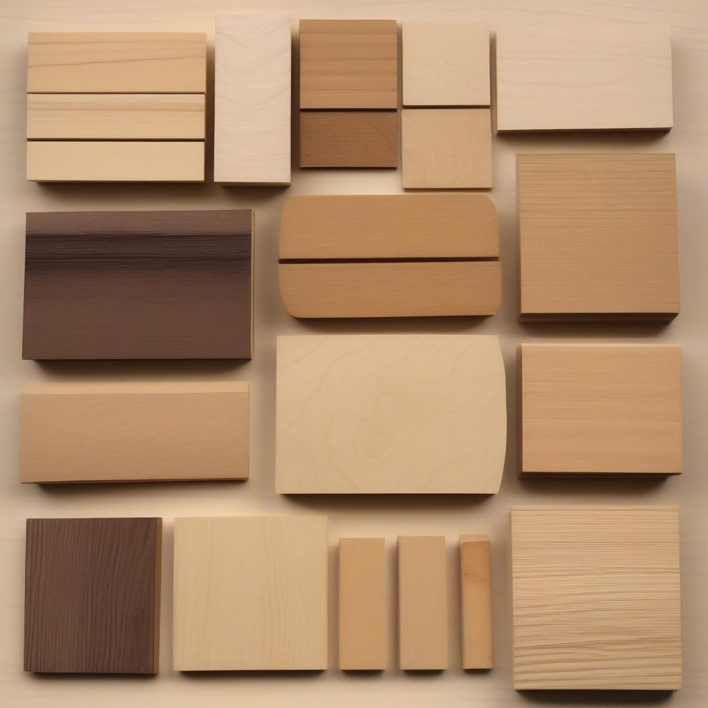 Different Wood Types for Miniature Houses