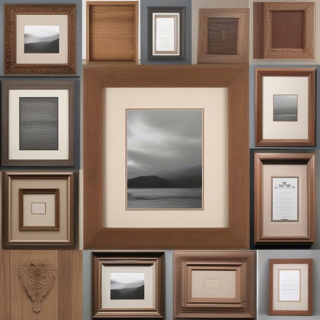 Wooden 20x16 Matted Frames in Various Styles