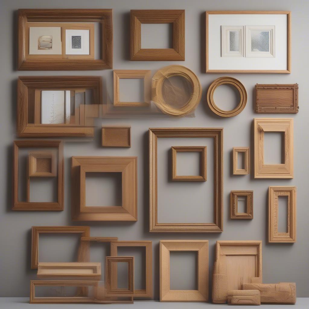 Various Wooden Canvas Frames for Different Art Styles