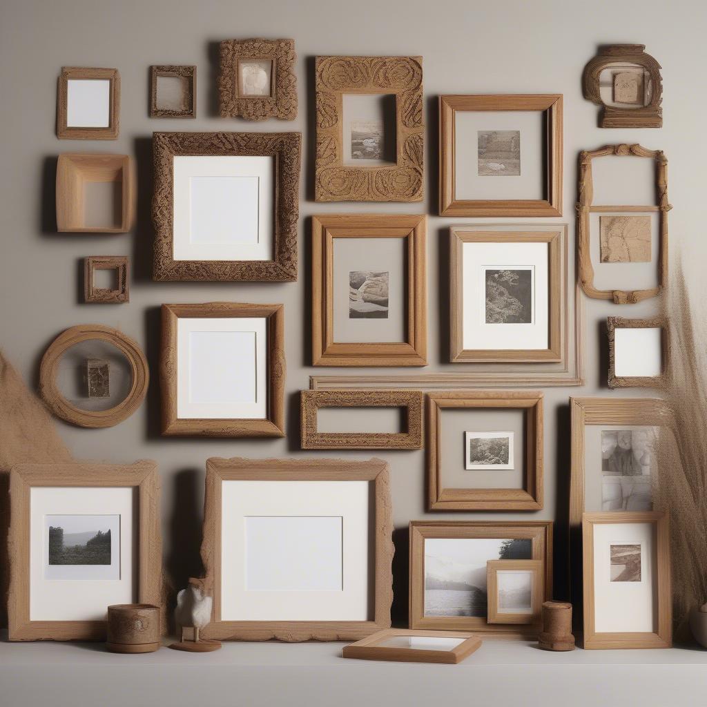 Various Wooden Collage Frames