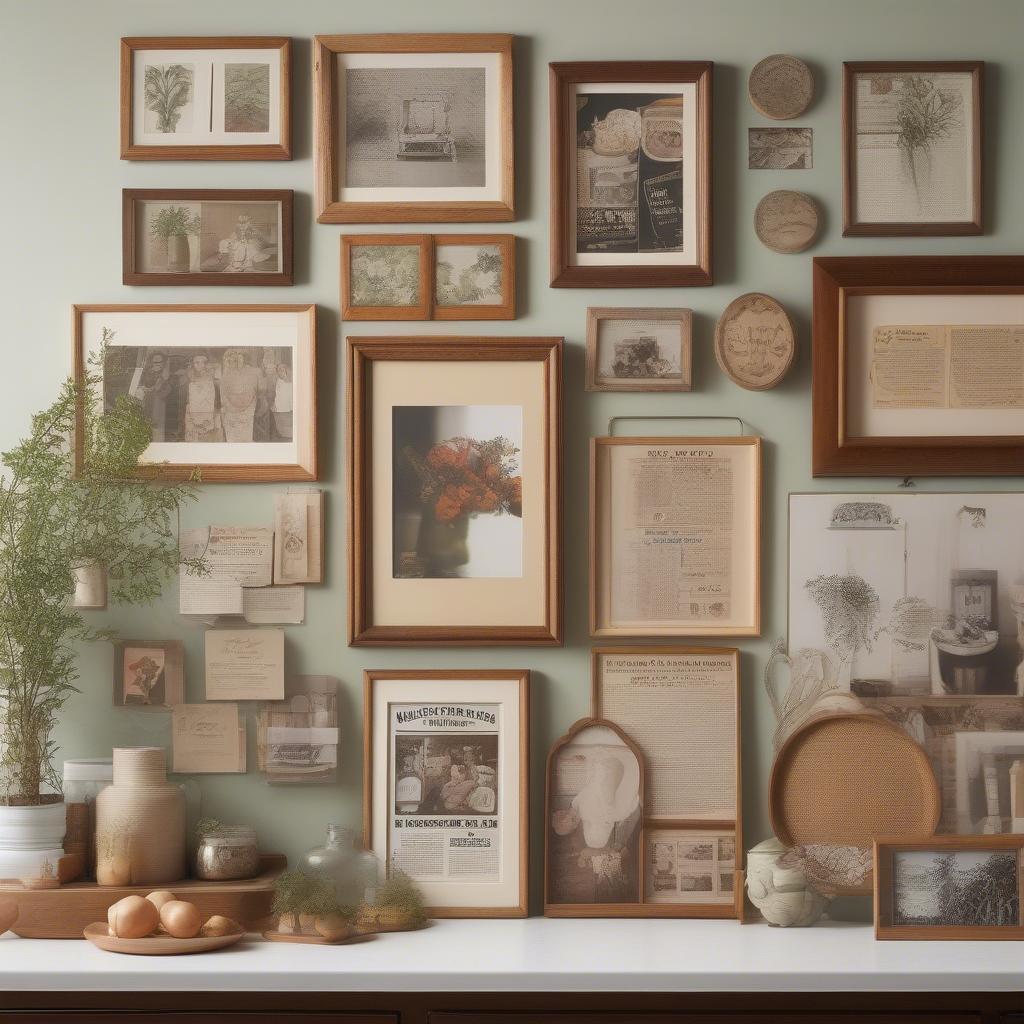 Wooden Frames for Kitchen Wall Art