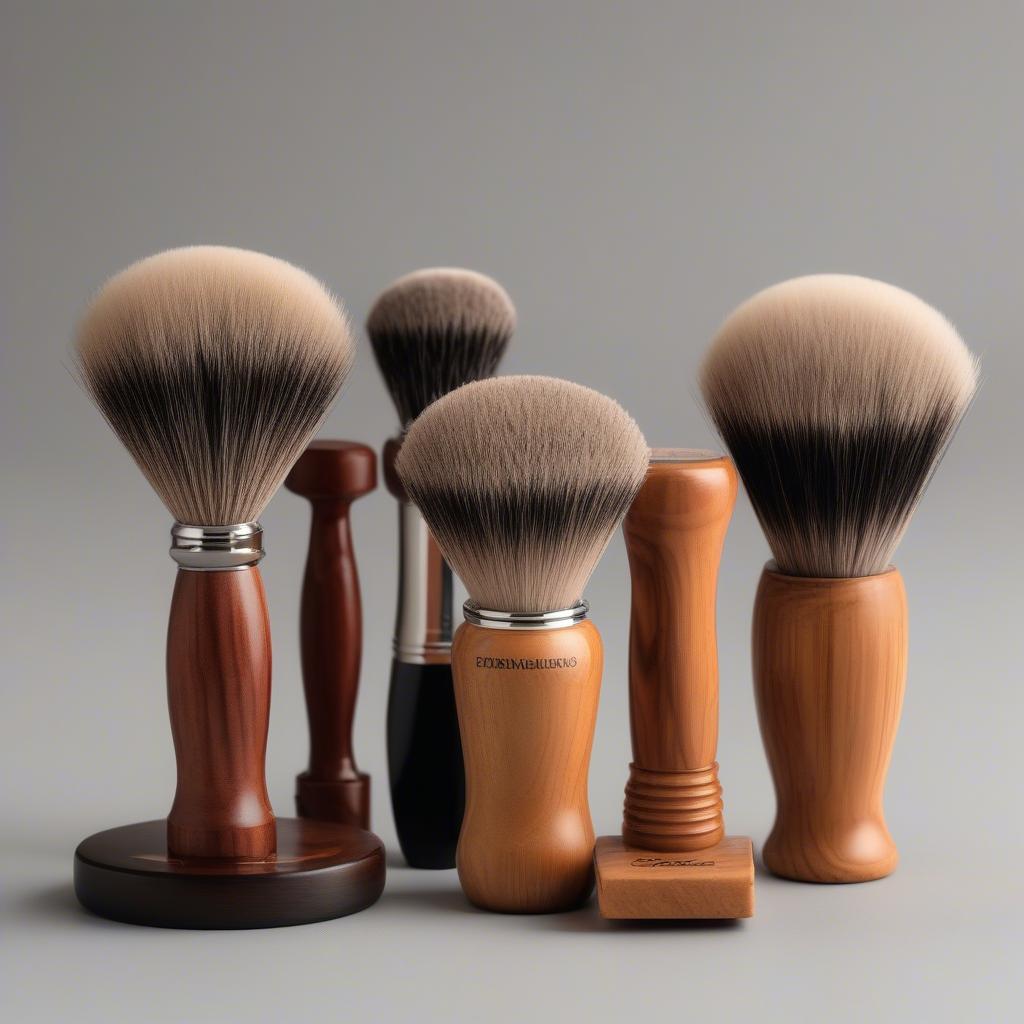 Variety of Wooden Handle Shaving Brushes