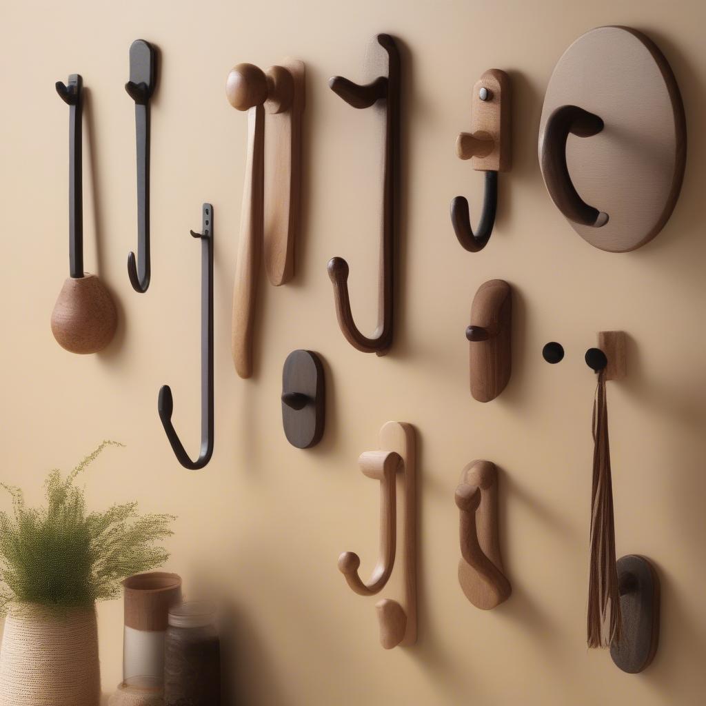 Variety of Wooden Hooks