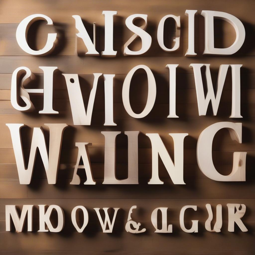 Variety of Wooden Letter Styles for Wall Decor