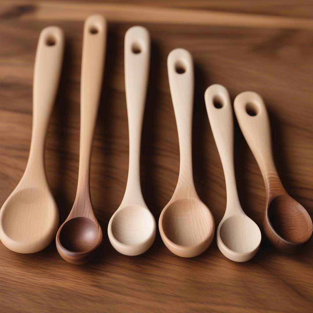 Wooden Measuring Spoons Set in Various Sizes