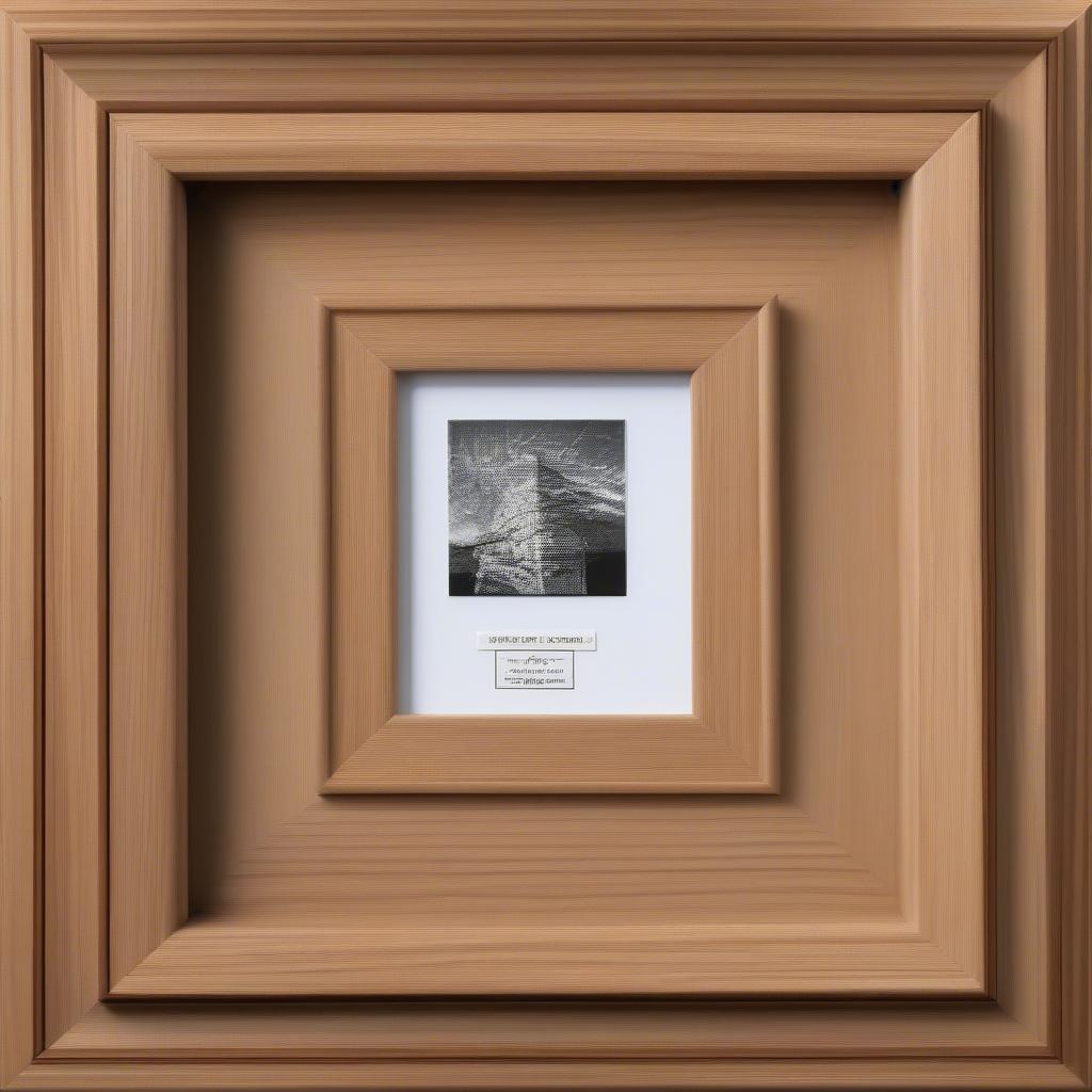 Close-up of a Wooden Photo Frame 8x10 Showing Details