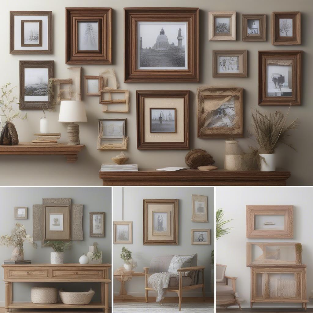 Variety of Wooden Photo Frame Sets