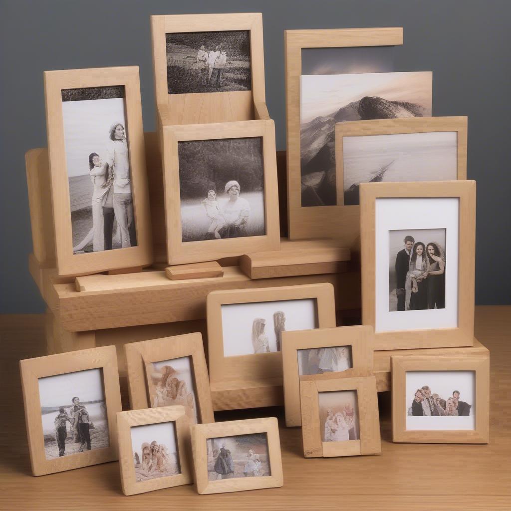 Different Sizes of Wooden Photo Holders