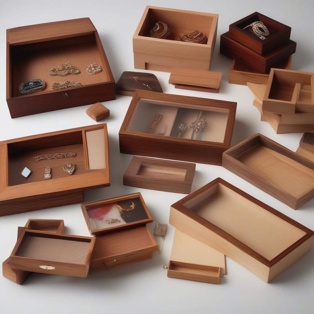 Variety of Wooden Picture Boxes