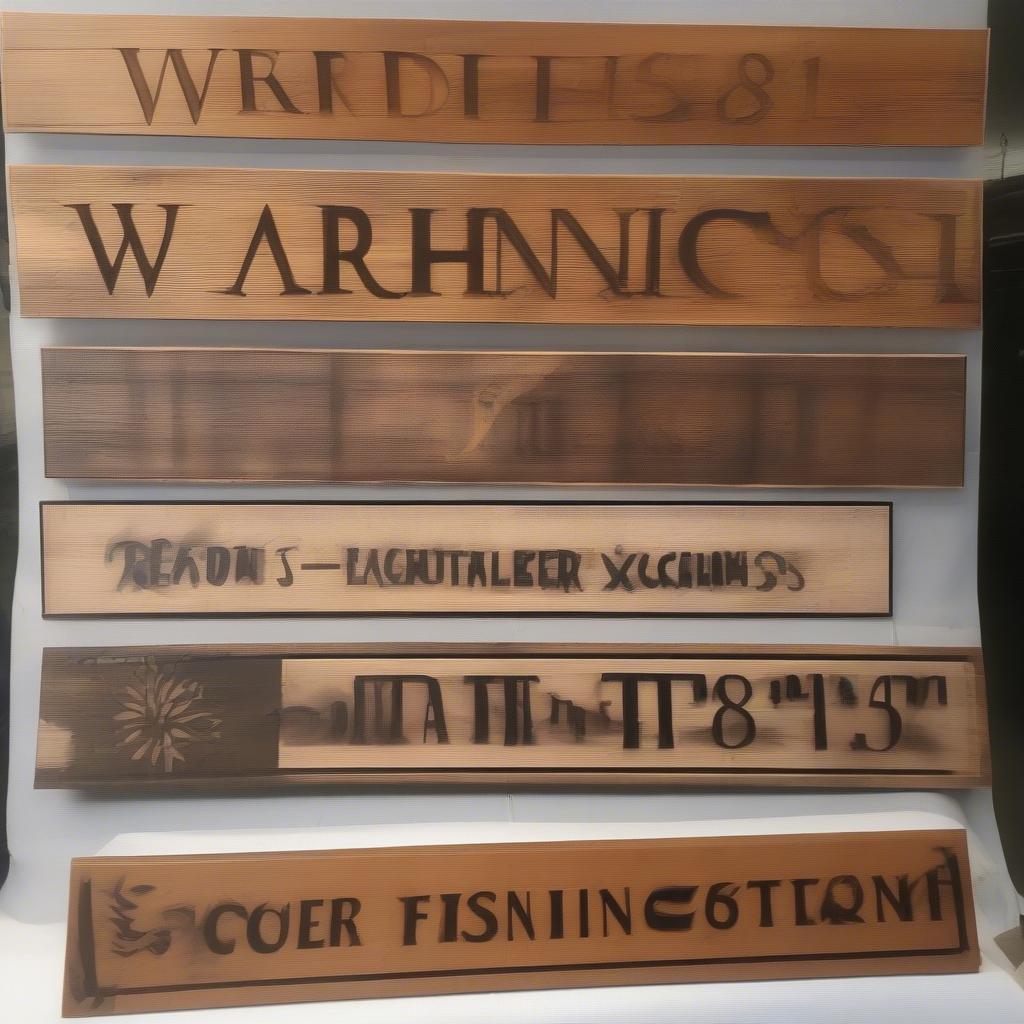 Different Finishes for Wooden Signs