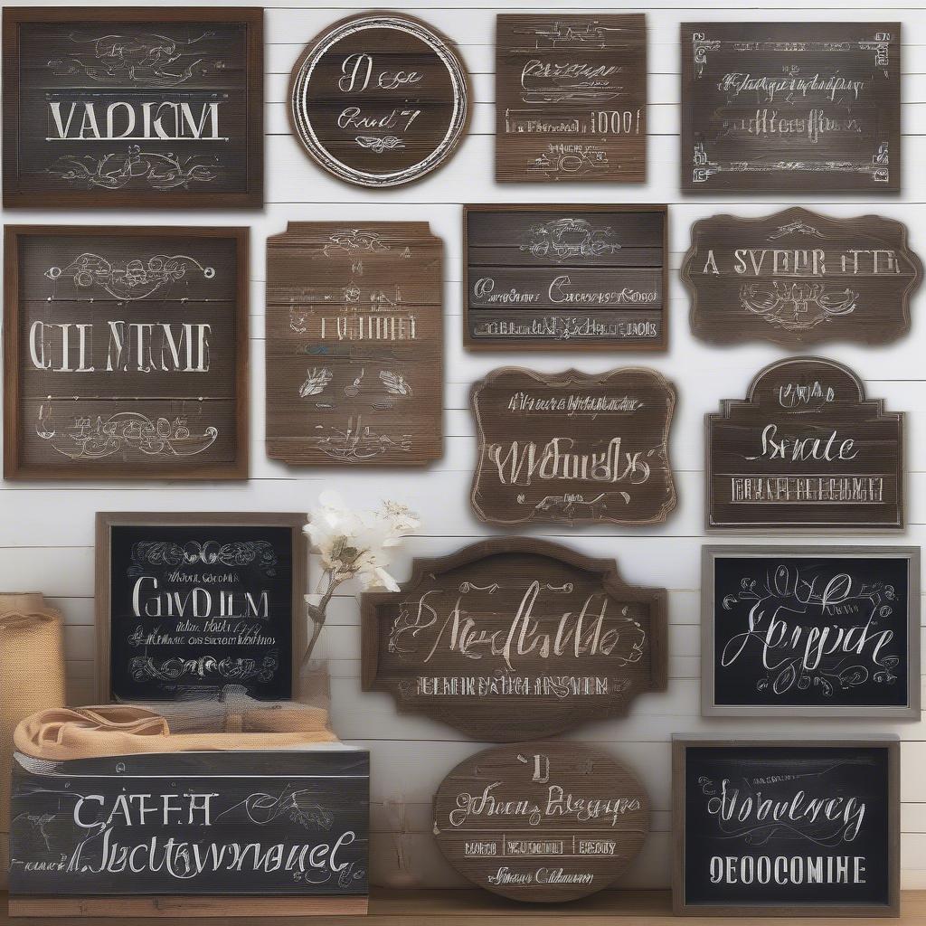 Wooden Signs for Different Occasions