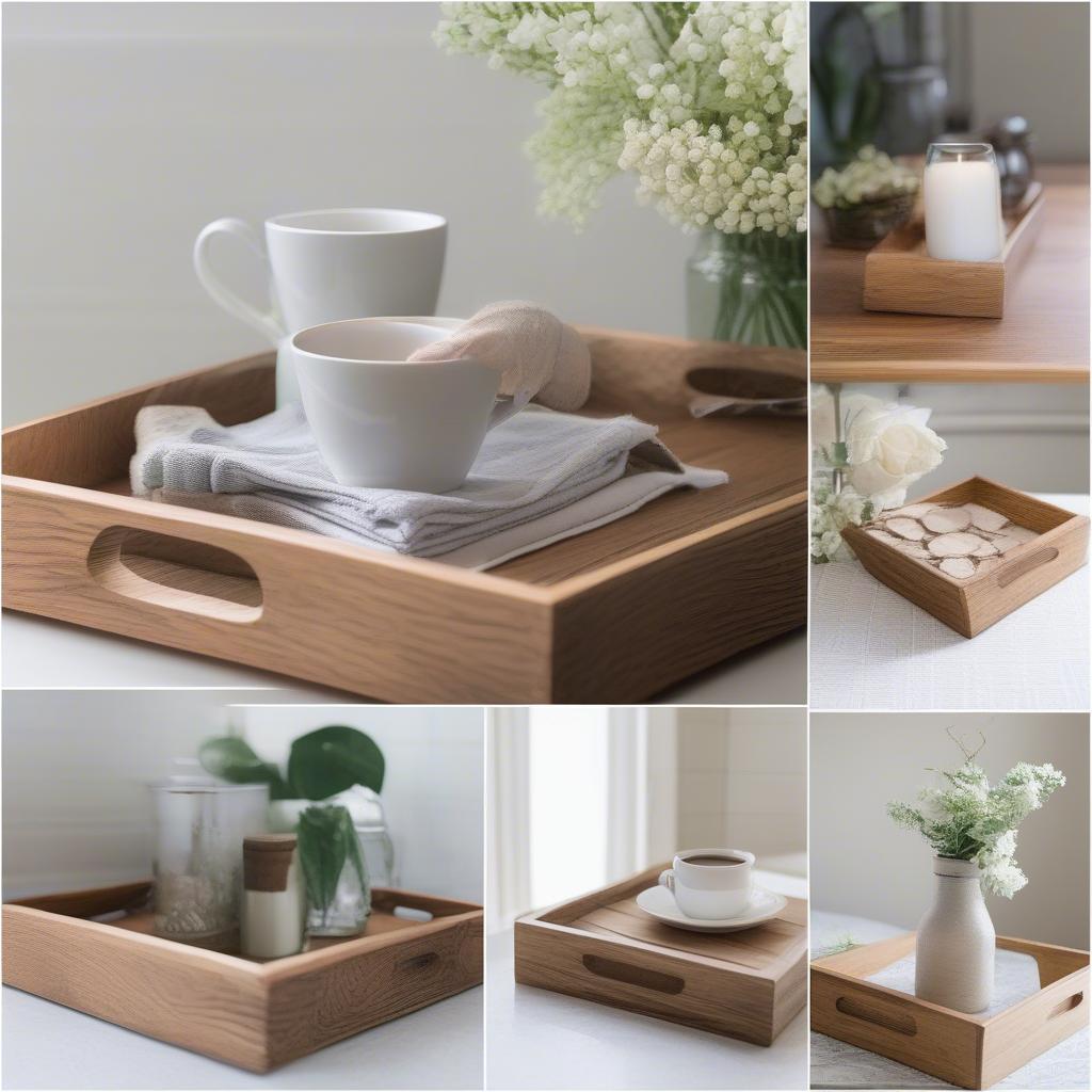 Styling Ideas for Wooden Square Trays