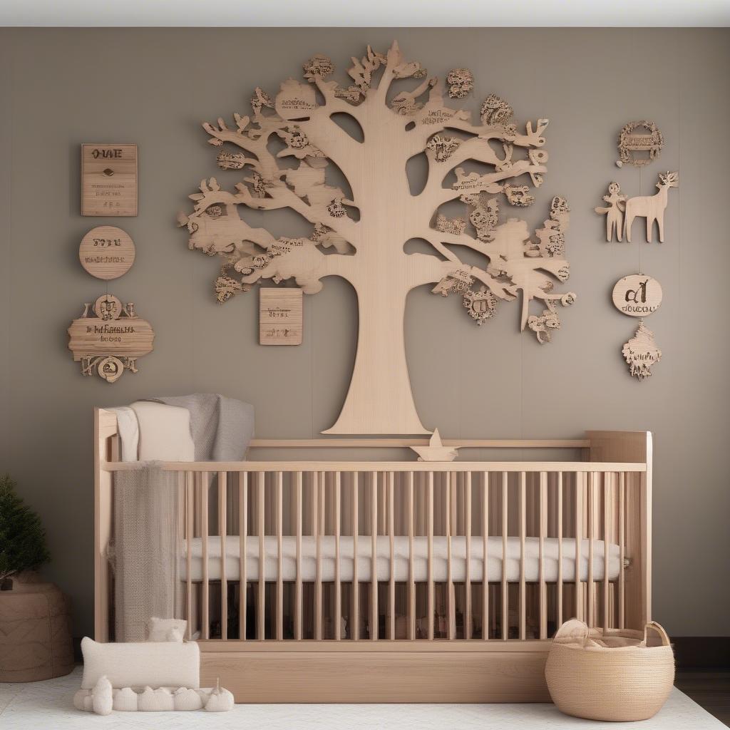 DIY Projects with Wooden Tree Cutouts