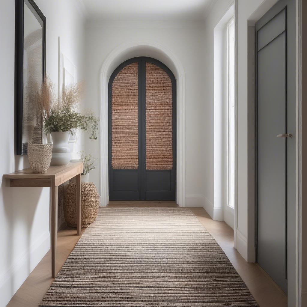 Woven Runner Rug in a Hallway