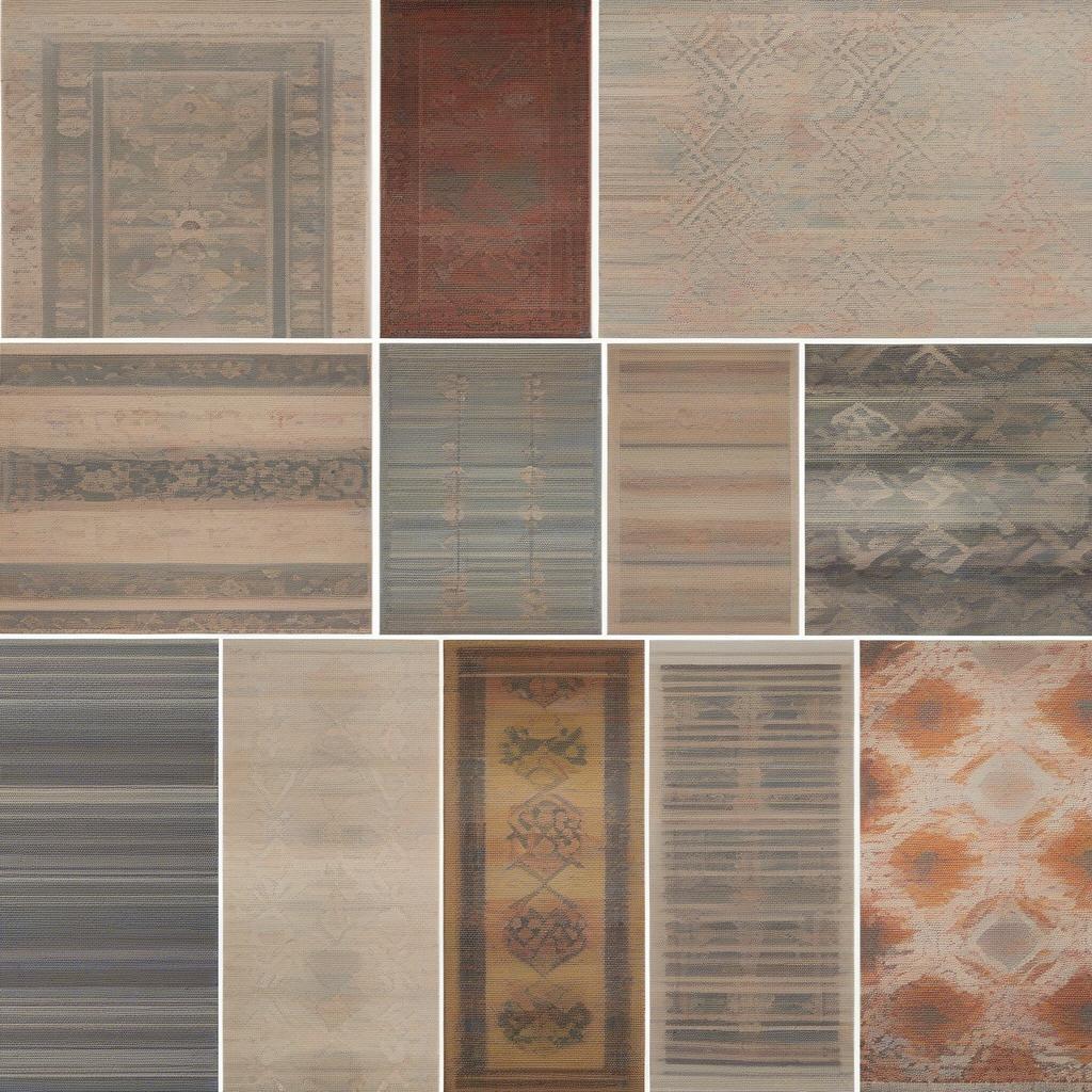 Woven Runner Rugs in Different Patterns and Colors