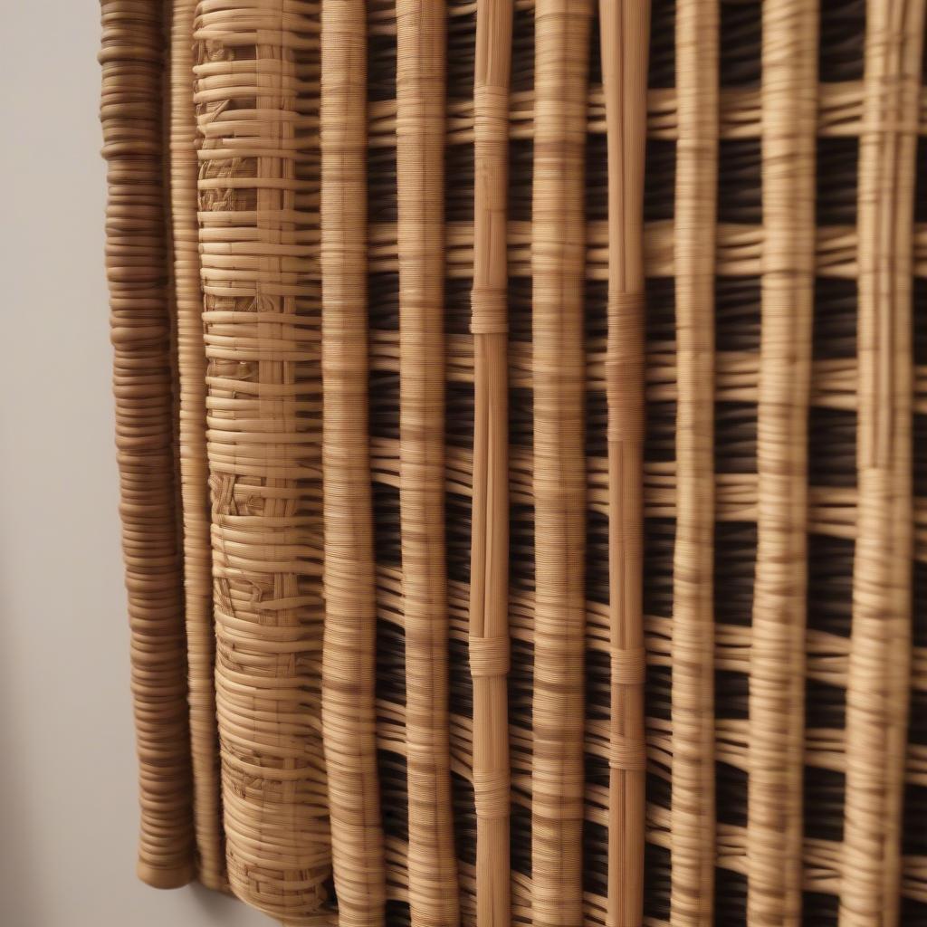 Woven Wall Art from Wicker and Rattan